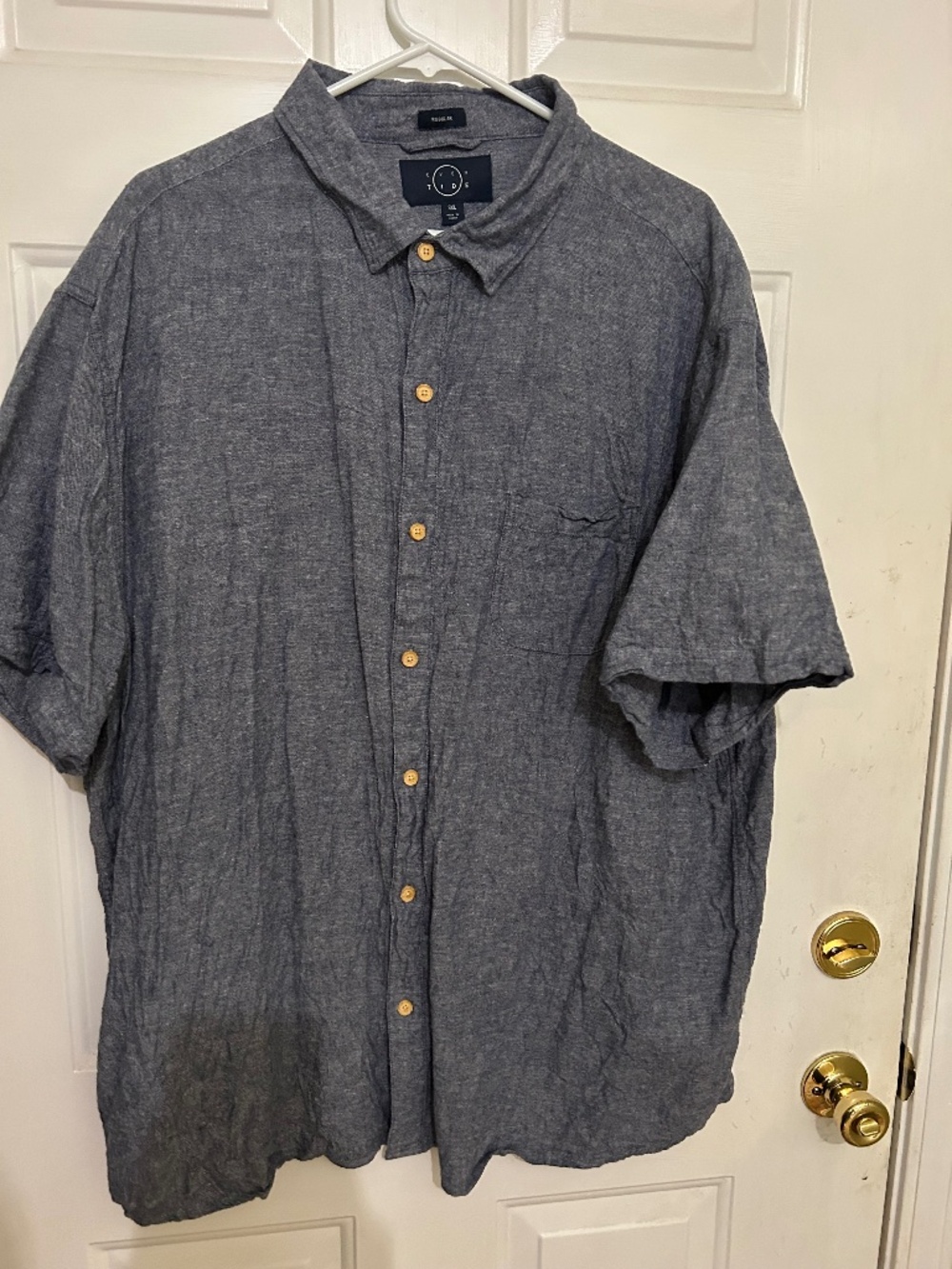 Even Tide, 3XL, blue, short sleeve shirt
